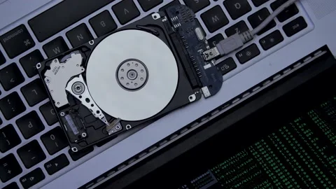 Government secret data hacking technology. Lines of code and data Stock Footage 132656104