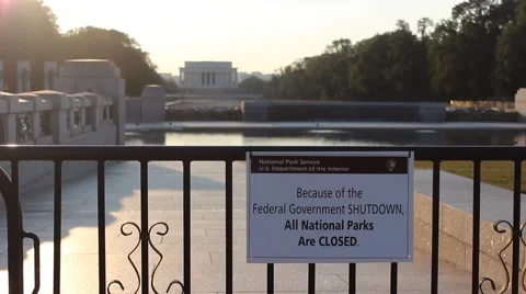 Government Shutdown 2013 Stock Footage 46476625