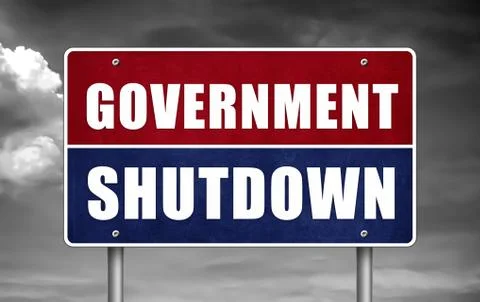 Government Shutdown Stock Illustration