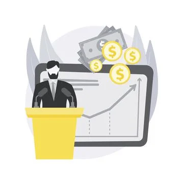 Government spending abstract concept vector illustration. Stock Illustration