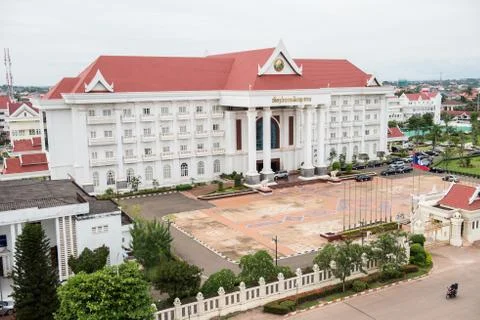 Governmental Building in Vientiane Stock Photos