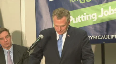 Governor McAuliffe Video stock 24721179