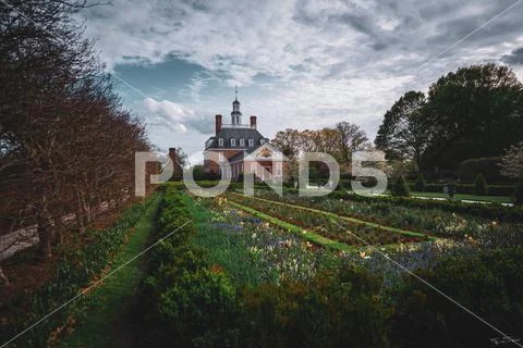 Governors Mansion Williamsburg Virginia Stock Photos