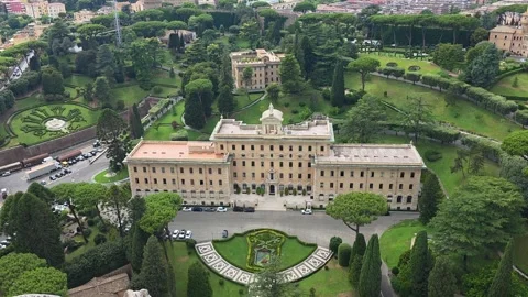 Governor's Palace in the Vatican Stock Footage 346641216