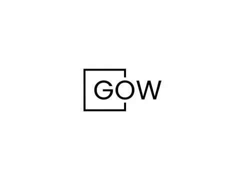 GOW letter initial logo design vector illustration Stock Illustration