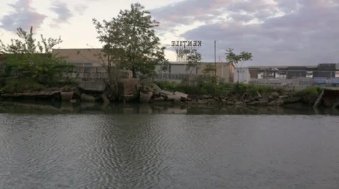 Gowanus Canal Brooklyn Stock Footage 39458486