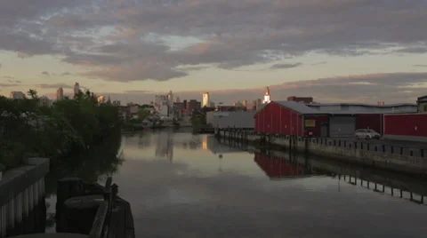 Gowanus Canal Brooklyn Stock Footage 39460079