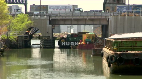 The Gowanus Canal Stock Footage 49222510
