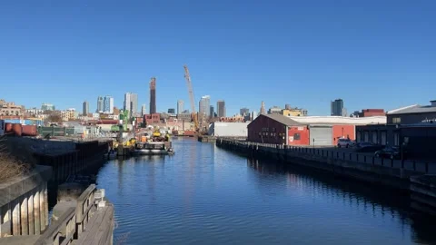 Gowanus Canal Stock Footage 168539379