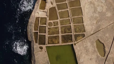 Gozo Salt Pans 003 Video stock 253491692