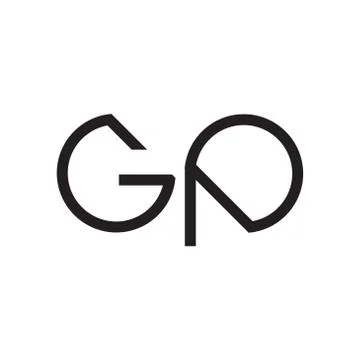 Gp initial letter vector logo icon Illustrazione stock