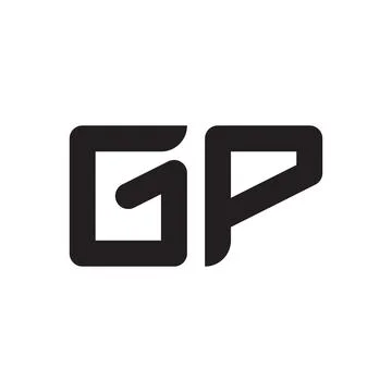 Gp initial letter vector logo icon Illustrazione stock