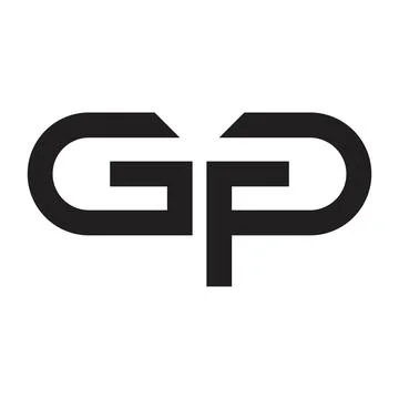 Gp initial letter vector logo Stock-Illustration