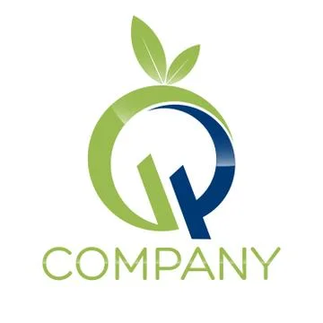GP letter logo Stock Illustration