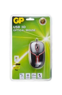 GP USB Optical mouse Stock Photos