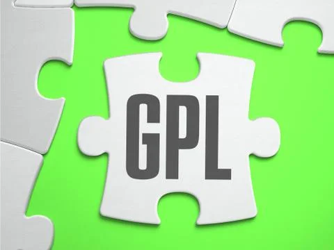 GPL - Jigsaw Puzzle with Missing Pieces Illustrazione stock