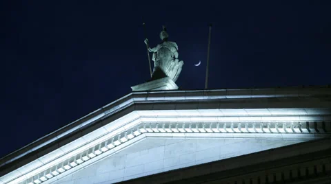 GPO on O'Connell Street, Dublin Stock Footage 33569948