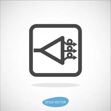 GPON Icon - Isolated Vector Illustration Illustration