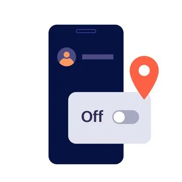 GPS activation toggle Stock Illustration