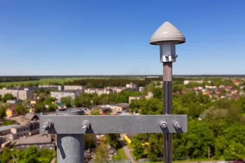 GPS antenna - Global Positioning System Antenna. Outside part of Stock Photos