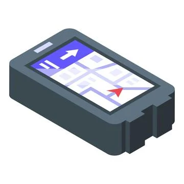 Gps bike computer icon isometric vector. Gear equipment Stock Illustration
