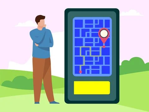 GPS Concept Illustration Stock Illustration