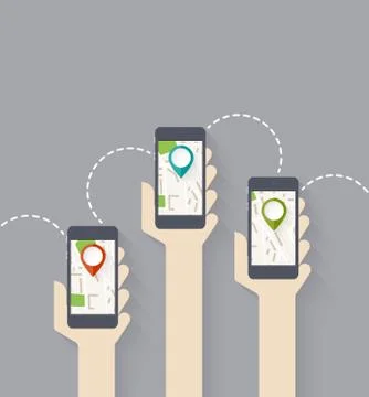 Gps connection Stock Illustration