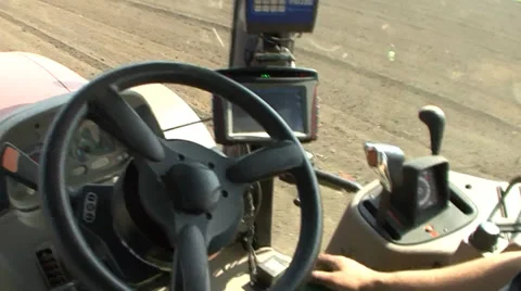 GPS controlled planter Stock Footage 39672125