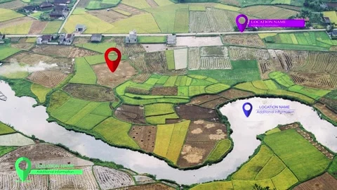 GPS coordinate point Stock After Effects