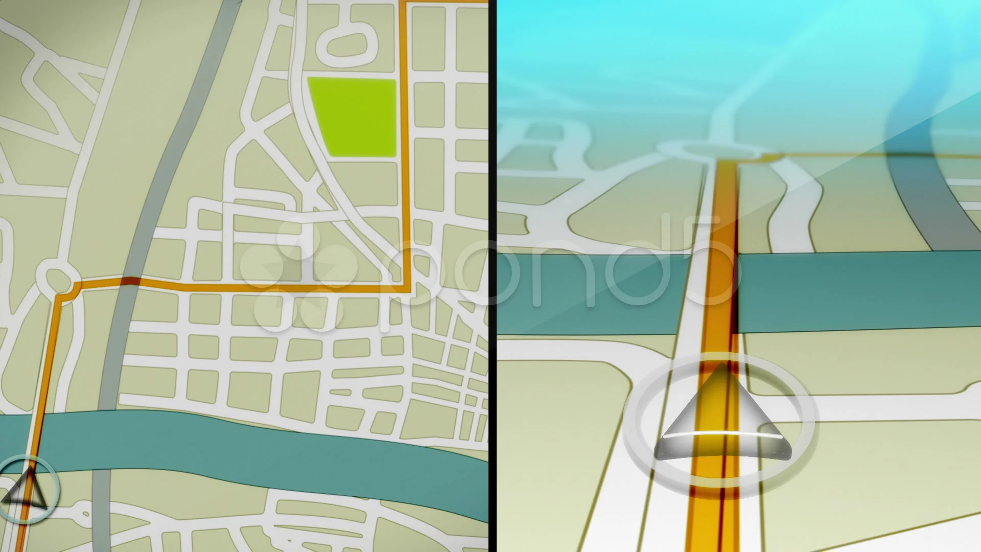 GPS Demo Animation | Stock Video | Pond5