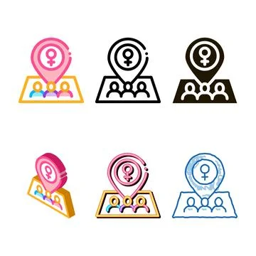 Gps forms mark location icon vector outline 스톡 일러스트