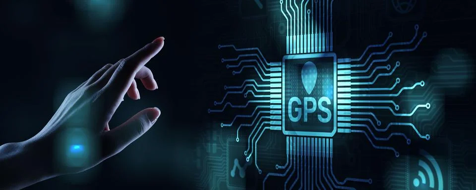 GPS - Global Positioning System, Navigation Tracking Control Technology concept. Stock-Fotos