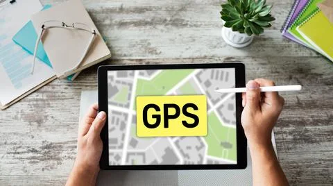 GPS Global Positioning System, Worldwide navigation and tracking concept with Stock-Fotos