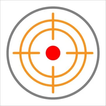 Gps glyph flat vector icon on a white background. Vector illustration Stock Illustration