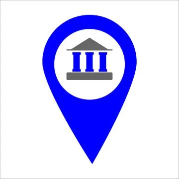 Gps glyph flat vector icon on a white background. Vector illustration Stock Illustration