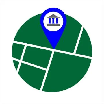 Gps glyph flat vector icon on a white background. Vector illustration Stock Illustration