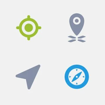GPS - Granite Icons Stock Illustration