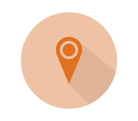Gps icon illustrated in vector on white background Stock Illustration