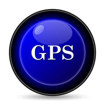 Gps icon. internet button on white background.. Stock Illustration
