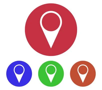 Gps icon on white background Stock Illustration