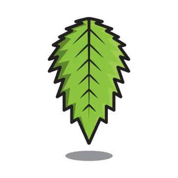 GPS leaf logo vector Stock Illustration