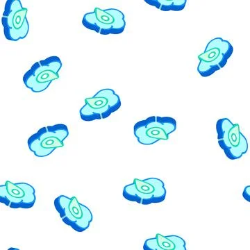 Gps location cloud storage isometric icon seamless pattern Illustrazione stock
