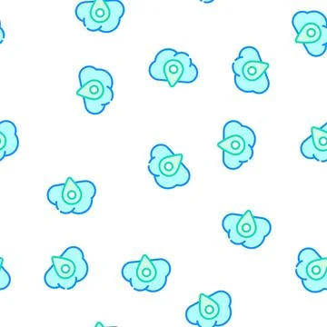 Gps location cloud storage vector seamless pattern 스톡 일러스트