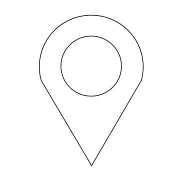 GPS location Map pointer icon illustration idesign Stock Illustration