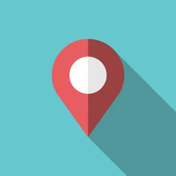GPS location map pointer Stock Illustration
