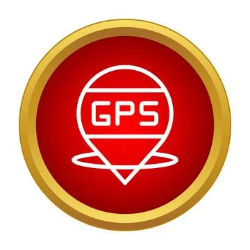 Gps location pin marker mapping navigation icon Stock Illustration