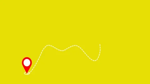 GPS Location Pointer animation green screen. GPS Map navigator mark geoloca.. Stock Footage 249350875