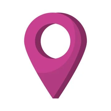 Gps location pointer navigation cartoon Stock Illustration