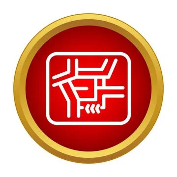 Gps map navigation icon symbolizing travel and direction Stock Illustration