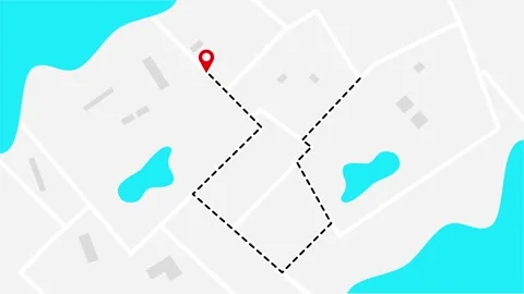 GPS map navigator location icon animation isolated on white background Stock Footage 340543157